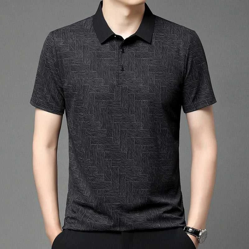 2024 Summer New Men's Business Print Short Sleeved POLO Shirt Comfortable and Cool Casual Fashion T-shirt The jack market .AU The jack market .AU Men Fashion $ 30 14:350852;5:4182