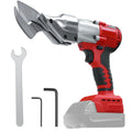 400W Cordless Metal Shear Brushless Electric Metal Scissors 360 Degree Pivoting Head for Milwaukee 18V Battery (No Battery)