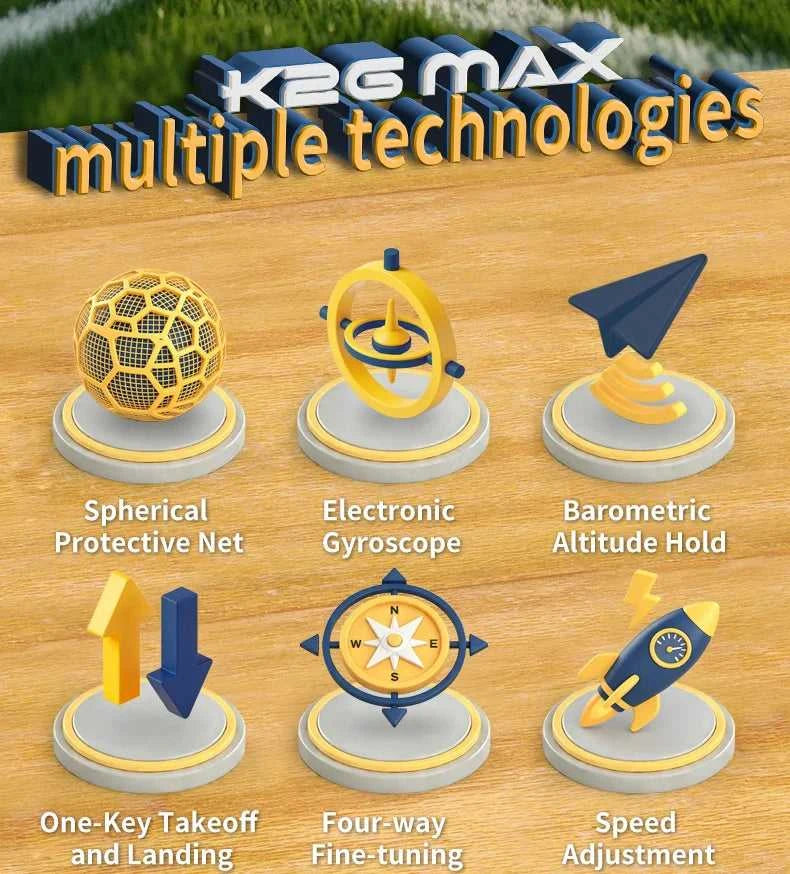 K26 2026 New Aerial Football Drone 360 ° All Inclusive Anti Fall Hand Thrown and Easy To Use Three Speed Variable Speed The jack market .AU The jack market .AU Drones $ 72 14:10#K26-Red