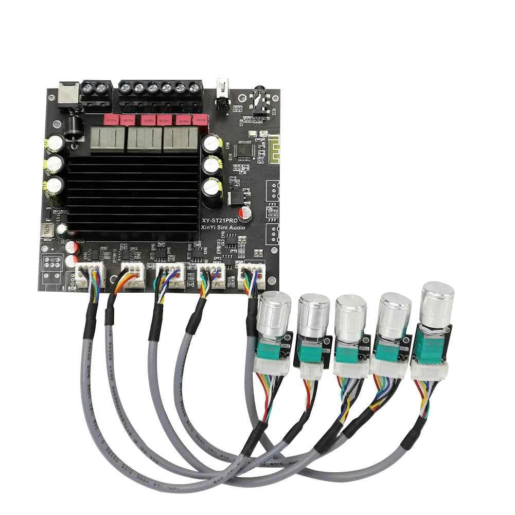 XY-ST21PRO Compact 2.1Channel TPA3255 BT Digital Power Amplifier Board 100W*2+200W High Low Tone Subwoofer Power Amplifier Board