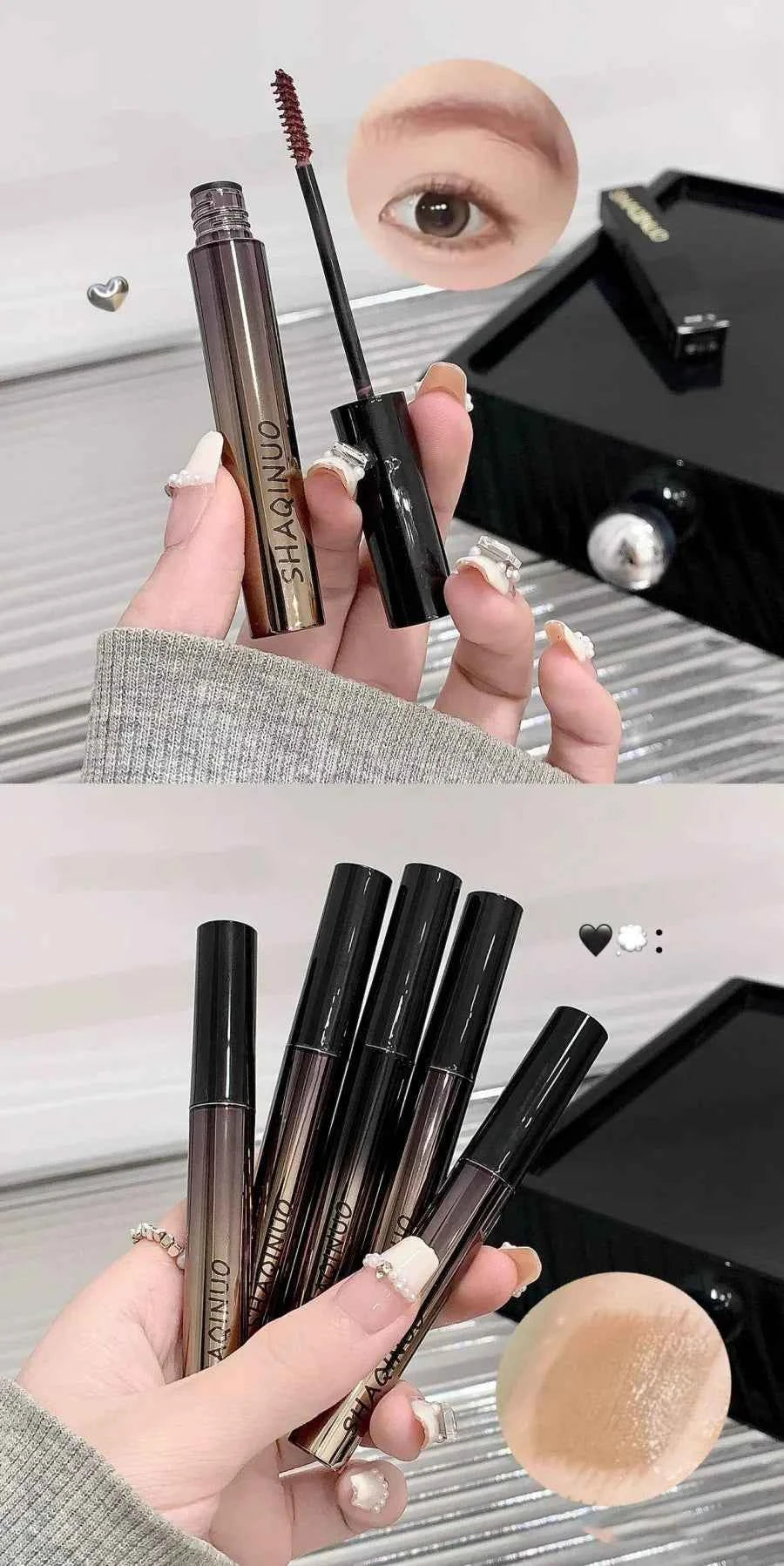 Mist Velvet Natural Eyebrow Enhancer Dye Gel Tint Mascara Waterproof Lasting Quick Dry Dyeing Brow Tattoo Tinted Cream Makeup