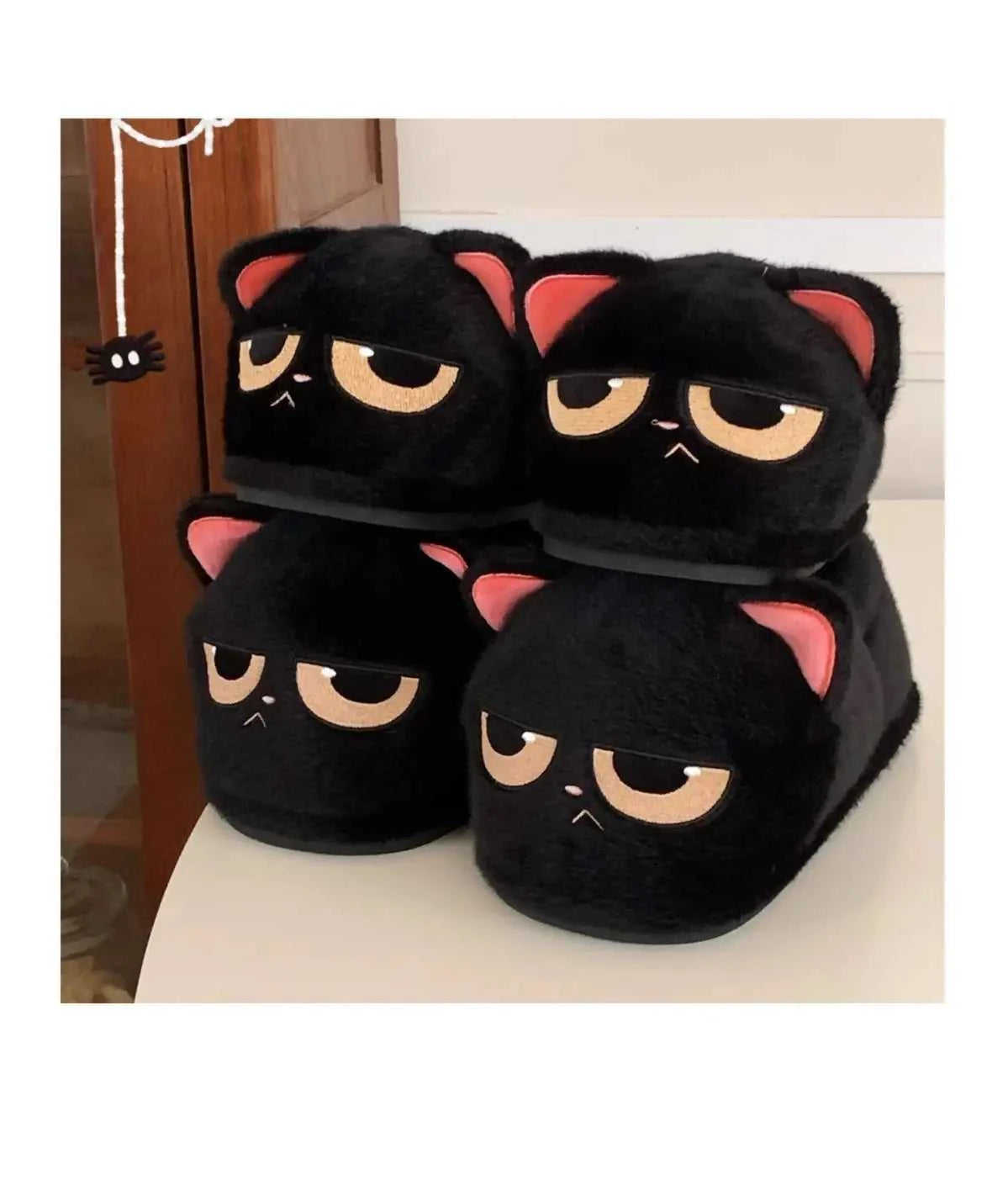 New Snuffy Cat Slippers Woman Warm Wrapped Home Shoes Women's Angry Kitty Furry Slides Winter Snug Close Back Slipper for Couple The jack market .AU The jack market .AU Step Up Your Style: Trendy Shoes for Every Occasion! $ 69 14:10#Yellow-Slides;200000124:201446564;200007763:201336100