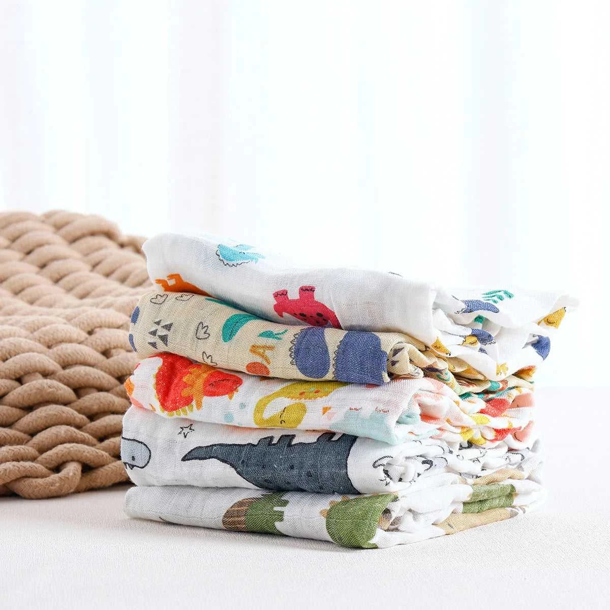 Kangobaby #My Soft Life# 5pcs Multifunctional Baby Muslin Bib Newborn Blanket Breathable Child Scarf 60x60cm The jack market .AU The jack market .AU Mum & Kids: Essential Products for Every Family $ 34 14:1052#CP04