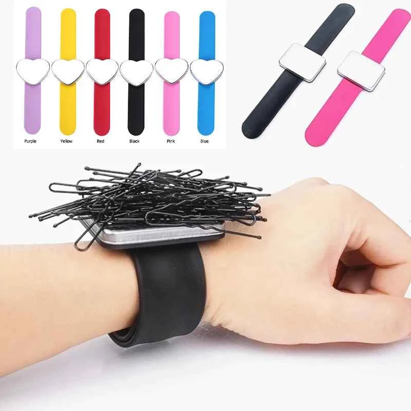 Magnetic Hair Clip Holder - Professional Bracelet Wrist Band for Stylists & Barbers