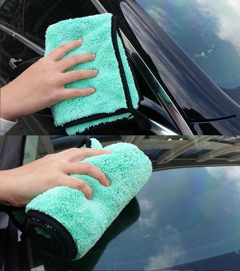 Portable 1200GSM Super Soft Premium Microfiber Drying Cltoth Ultra Absorbancy Aqua Deluxe Car Wash Towel 40x40cm
