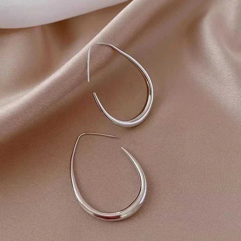 Gold Color Needle Geometric Oval Hoop Earrings for Women Simple Desgin Earrings Party Wedding Jewelry Hot Sale Hot Sale The jack market .AU The jack market .AU Jewellery & Chains $ 50 200001034:361187#Silver-J1