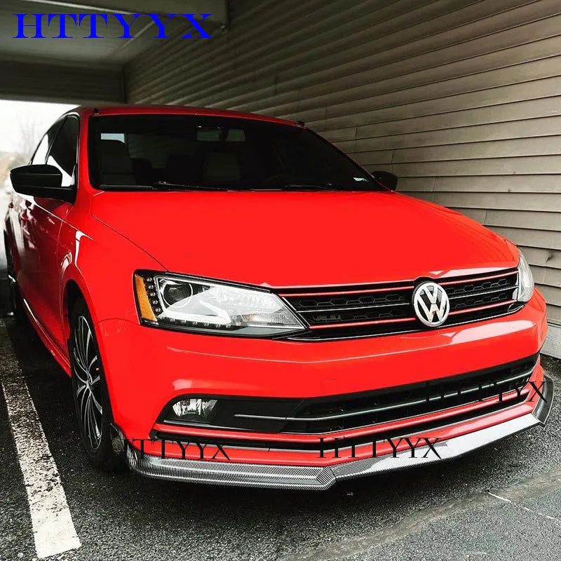 Car Front Bumper Splitter Lip Diffuser Body Kit Spoiler Guard Fit for Volkswagen JETTA 2015 2016 2017 2018