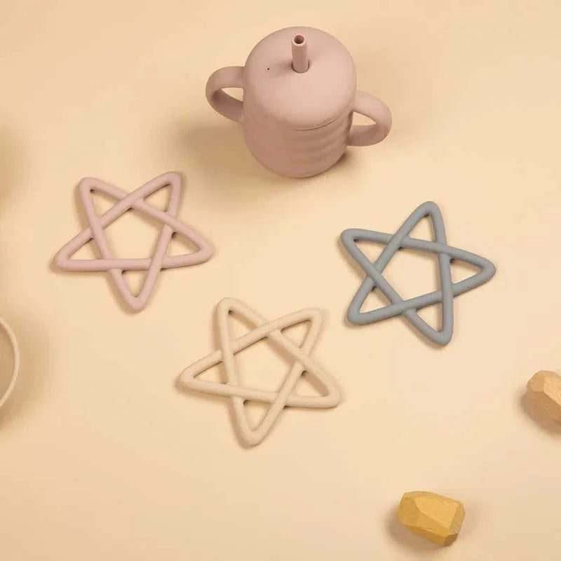 Food Grade Baby Soft Silicone Pentagram Teether Toys for Toddlers Teething Chewing Molar Toy Newborn Infant Accessories BPA Free The jack market .AU The jack market .AU Mum & Kids: Essential Products for Every Family $ 21 14:365458#star sage green
