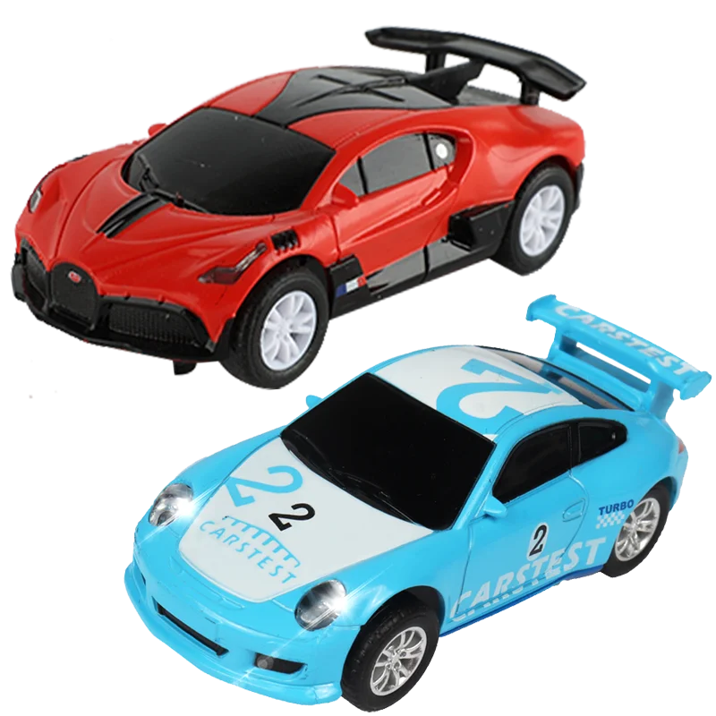 1:64 Slot Car Electric Race Track Set – 2-Pack Circuit Railway Toy