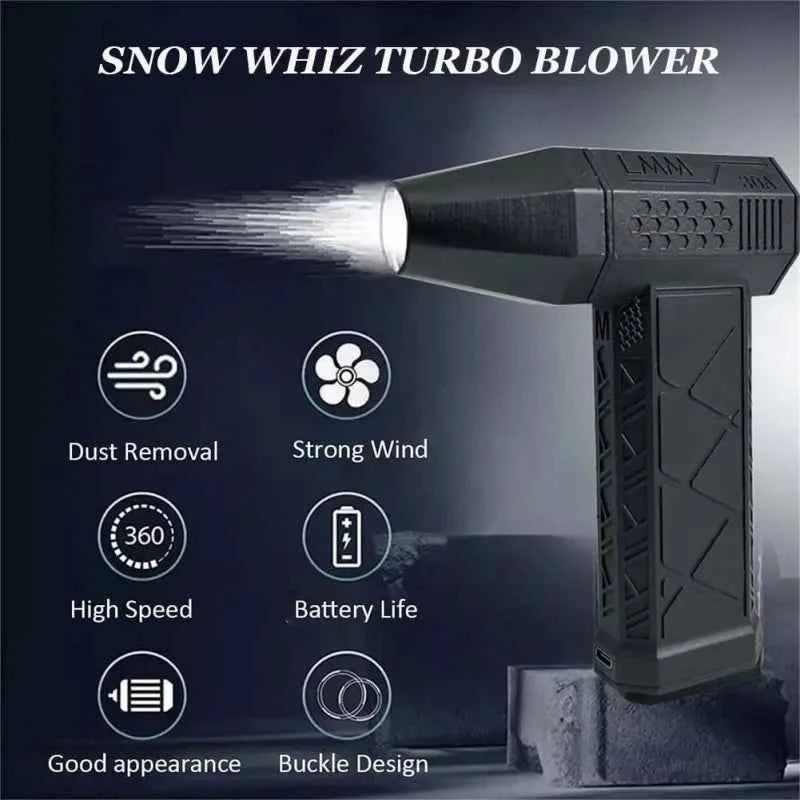 130000RPM Turbofan Powerful Snow Blower 52M/S Jet Fan 6000Mah Brushless Motor Handheld Duct Portable Type-C Charging