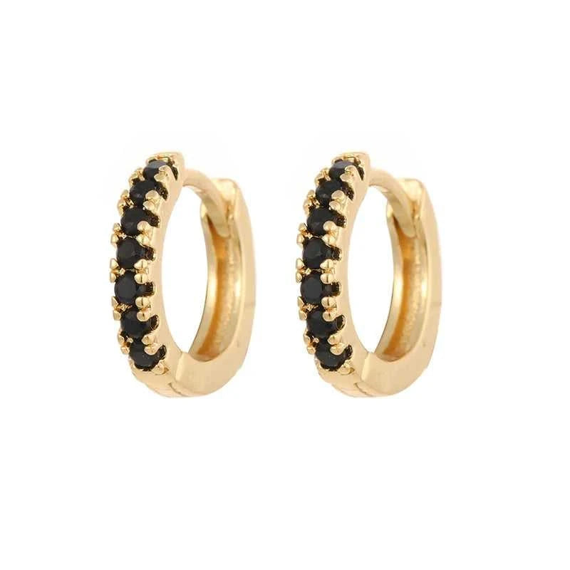 TIANDE Black Zircon Hoop Drop Earrings for Women Gold Plated Piercing Women's Dangle Earrings Set 2022 Fashion Jewelry Wholesale The jack market .AU The jack market .AU Jewellery & Chains $ 48 200001034:200025551#JQH0068-SS-5