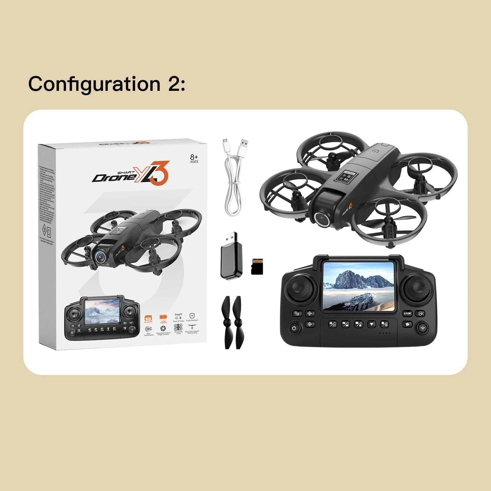 2025 NEW GISAEV YL3 Drone for Kids & Beginners - 2.4'' Screen Remote Dual 4K Cameras Auto Hovering Stable Flight Perfect Gift The jack market .AU The jack market .AU Drones $ 90 14:29#White-Screen-4K-1B