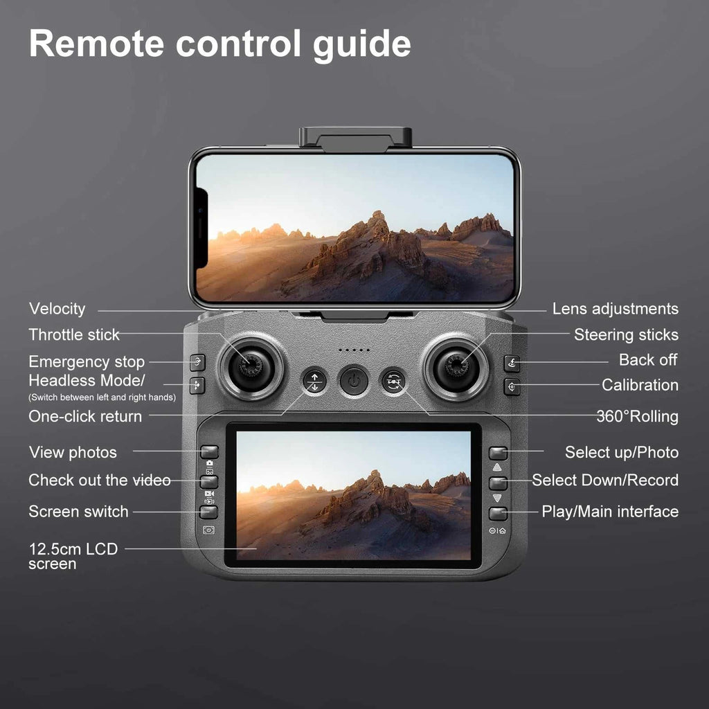 2025 New S156 Drone with Screen Brushless Optical Stream Positioning Quadcopter with Camera FPV Traverser Novice Toy Airplane The jack market .AU The jack market .AU $ 127 14:29#Black
