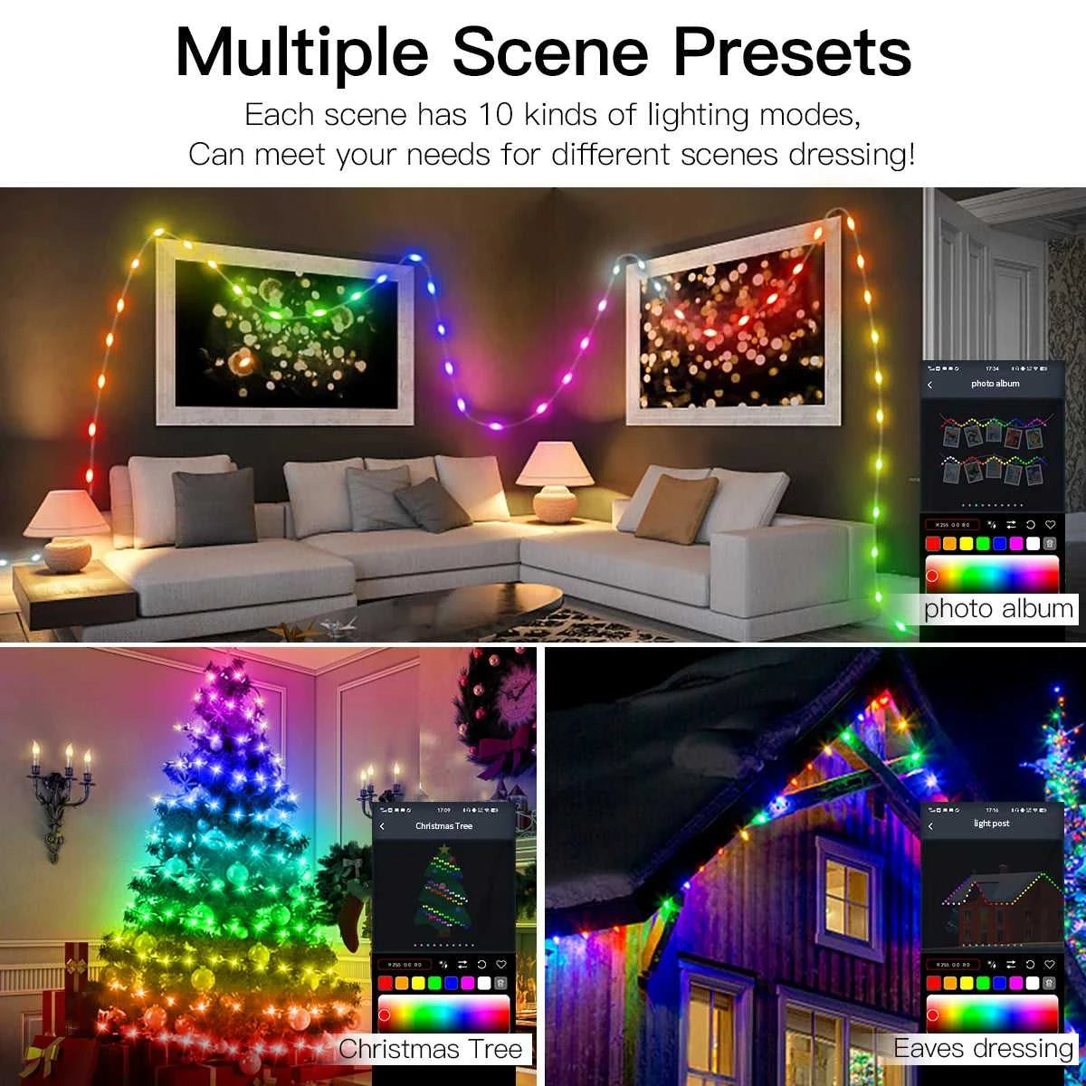10M/20M Programmable USB 5V LED Light Neon Strip Smart Bluetooth Addressable WS2812 RGBIC Fairy String Light For Christmas Decor The jack market .AU The jack market .AU Home $ 51 136:200002572#5M-50LEDS