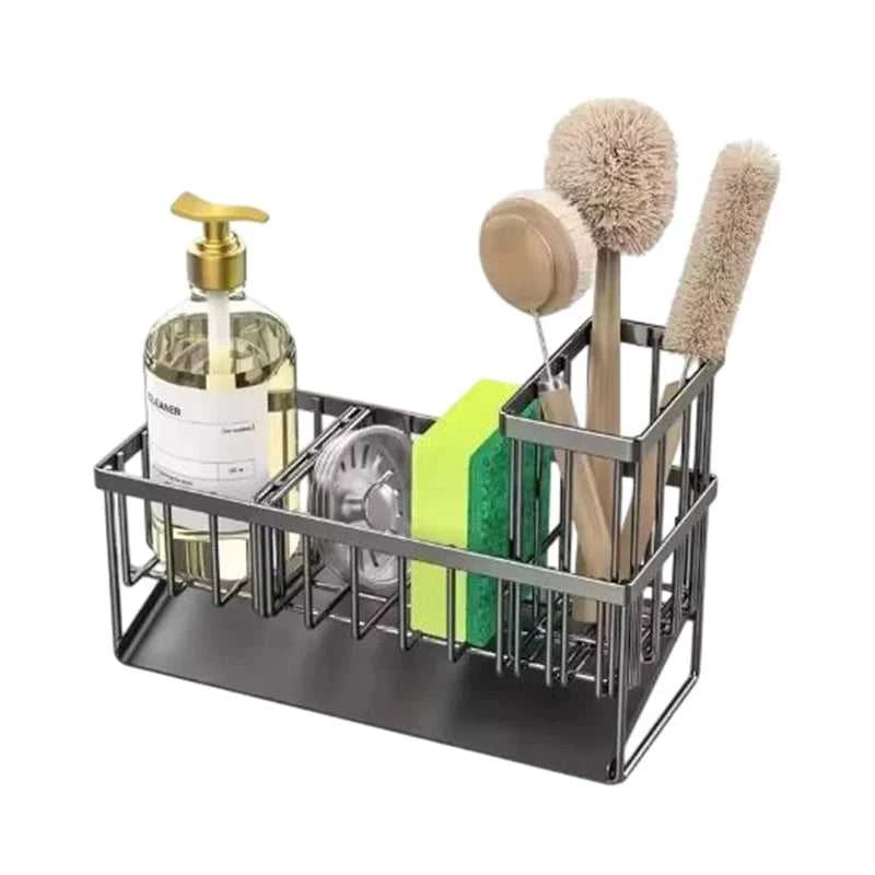 Stainless Steel Sink Sponge Drain Rack Multi-functional Countertop Faucet Soap Rack Dish Towel Storage Filter Basket The jack market .AU The jack market .AU Home $ 67 14:201527806#black-3