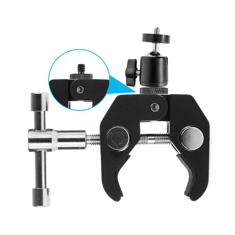 For Camera Tripod Mic 1/4" Male to 1/4" Male Threaded Tripod Screw Adapter Double Head Stud Standard Mounting Thread Converter