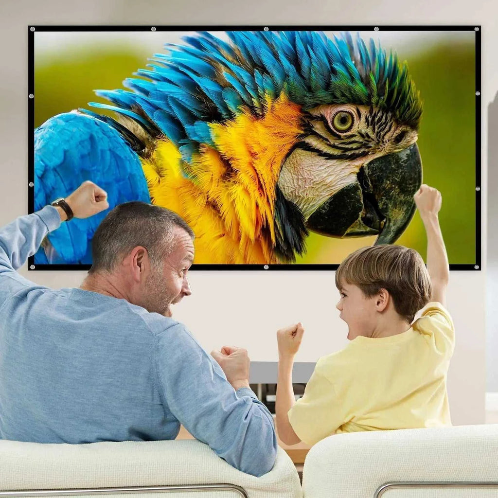 ZHNUWIE Projector Screen 16:9 Metal Anti Light Curtain Reflective Fabric Cloth For YG300 XGIMI H3 HALO Mogo Xiaomi DLP Projector The jack market .AU The jack market .AU Home $ 71 977:202689808