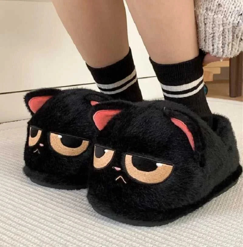 New Snuffy Cat Slippers Woman Warm Wrapped Home Shoes Women's Angry Kitty Furry Slides Winter Snug Close Back Slipper for Couple The jack market .AU The jack market .AU Step Up Your Style: Trendy Shoes for Every Occasion! $ 69 14:10#Yellow-Slides;200000124:201446564;200007763:201336100