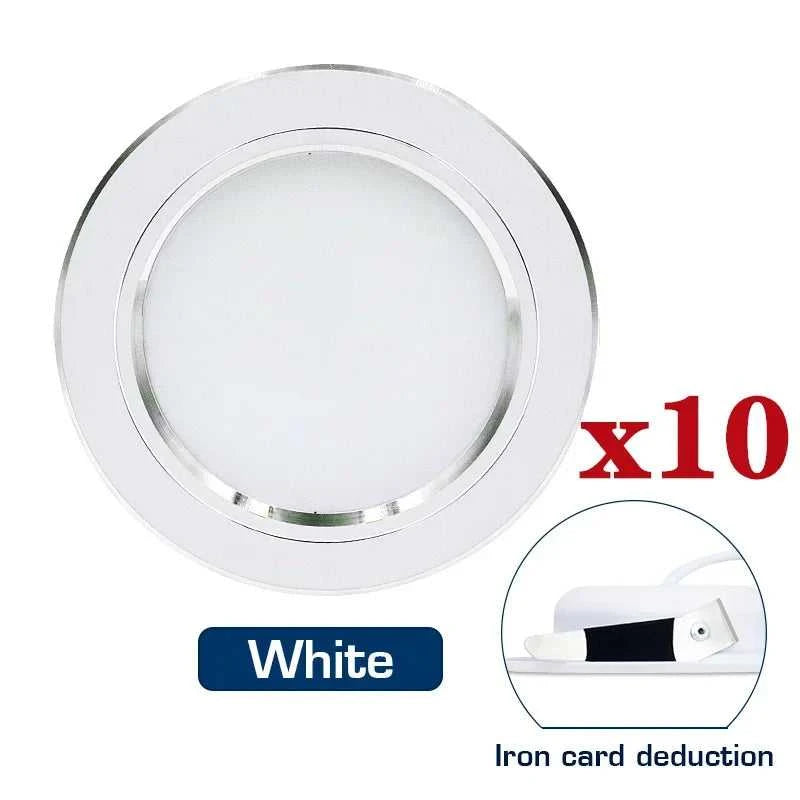 10pcs/lot Led Downlight 5W 9W 12W 15W 18W AC110V 220V Recessed Ceiling Light DC12V 24V Round Panel Down Light Spotlight Lighting The jack market .AU The jack market .AU Home $ 82 136:173#White Spring Buckle;200000531:771#Cold White;249:200002590#AC220V 9W