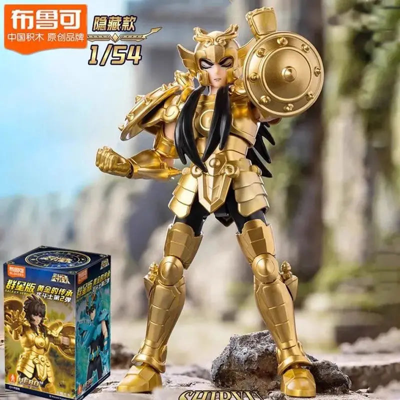 In Stock Blokees Saint Seiya Blind Box Stars 2 Sagittarius Libra Aquarius Assembly Model Animation Peripheral Gift