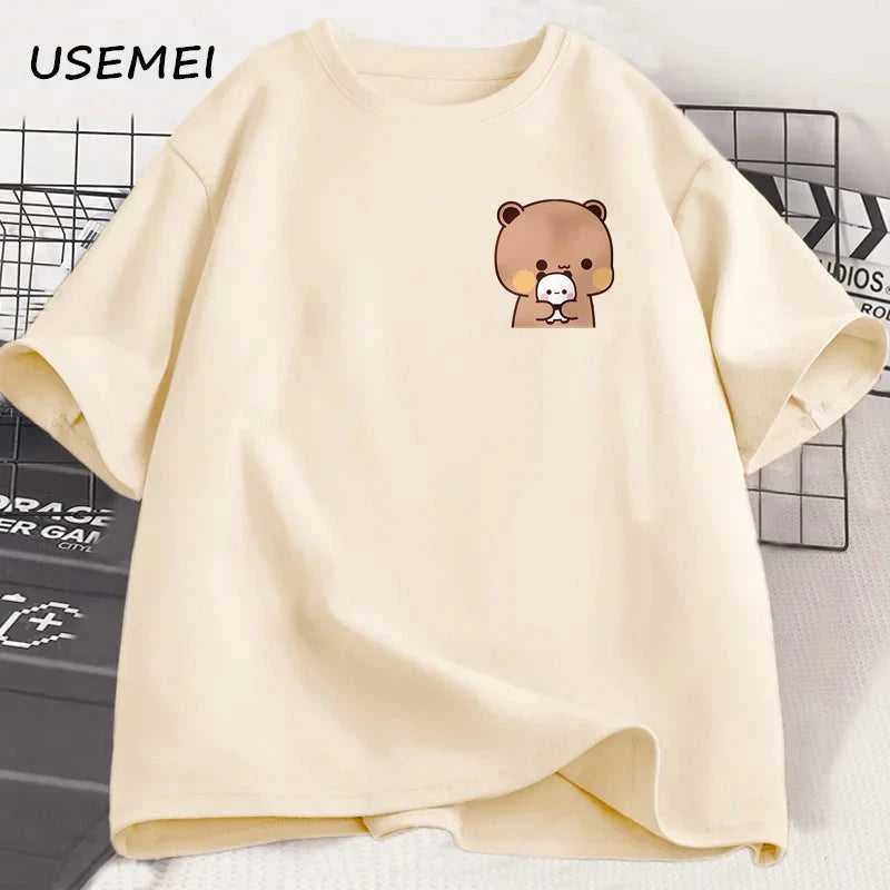 Panda Bear Bubu Dudu and Their Babies T Shirt Fashion Funny Couple T-shirt Women Men Fashion Casual Short Sleeve Tees Clothing The jack market .AU The jack market .AU Men Fashion $ 30 14:1254#Bubu Dudu 2;5:361386