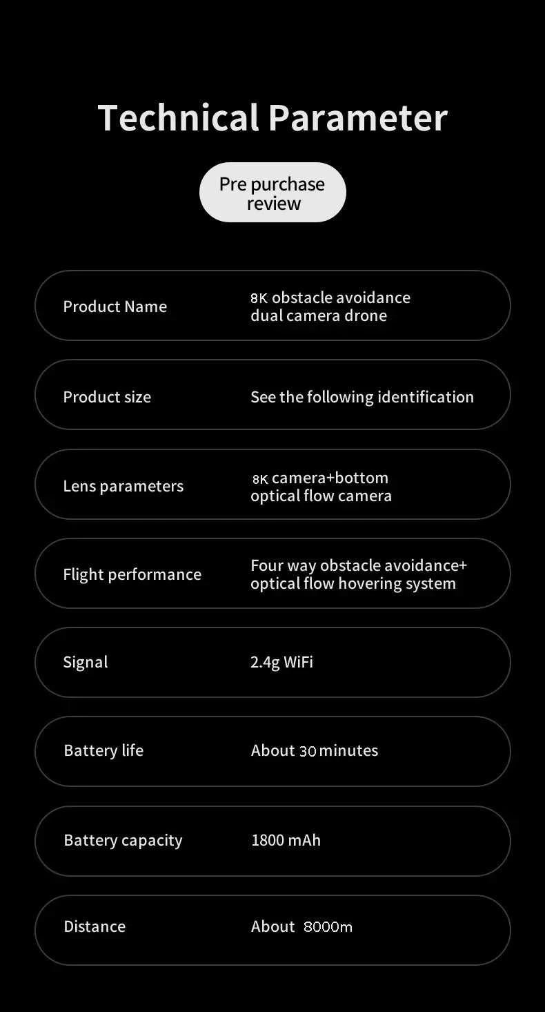 2026 Ky102 Drone 8k Hd Aerial Photography Dual Camera Brushless Quadcopter Obstacle Avoidance Optical Flow Aerial Rc Drone The jack market .AU The jack market .AU Drones $ 97 14:193#8K dual 1B
