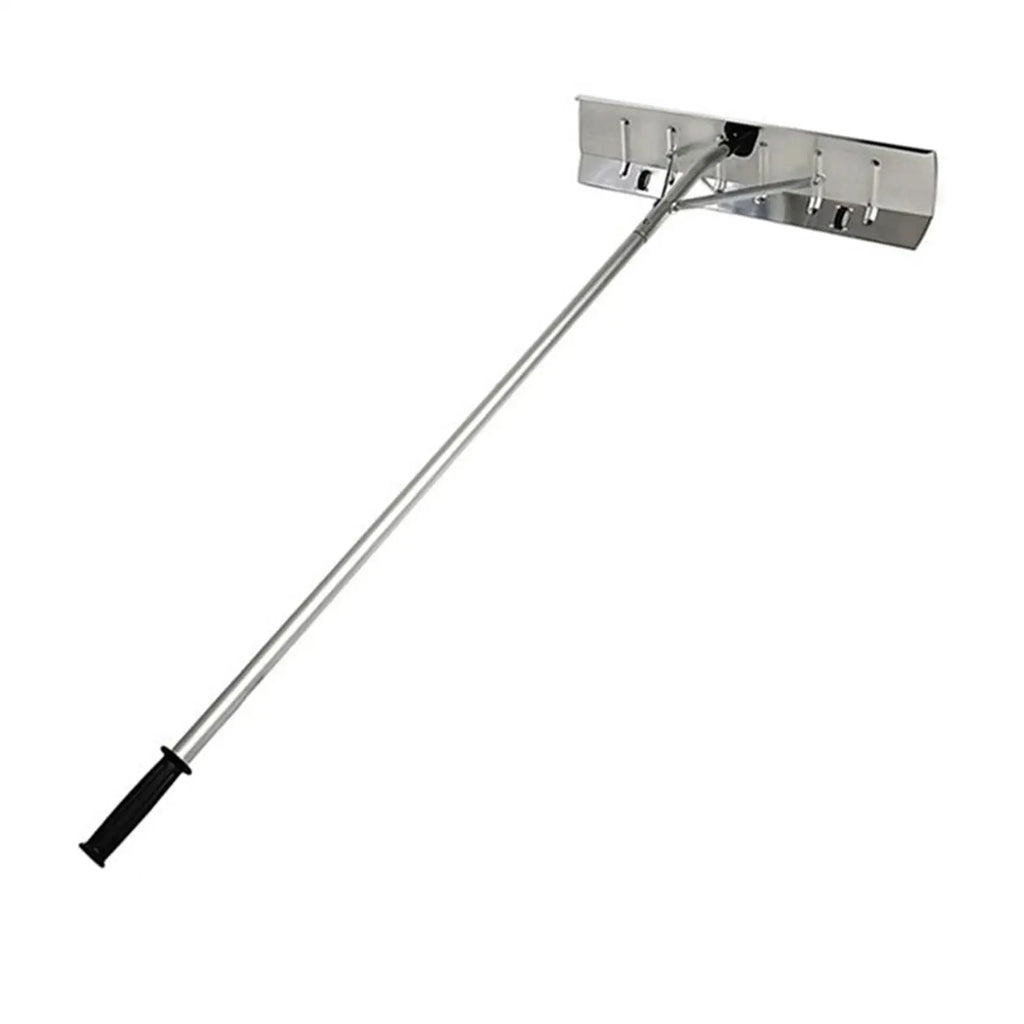 Snow Roof Rake with Wheels Durability Premium Time Saving Aluminum Alloy Snow Removal Tool Cleaning Tool for Rooftop Patio Lawn