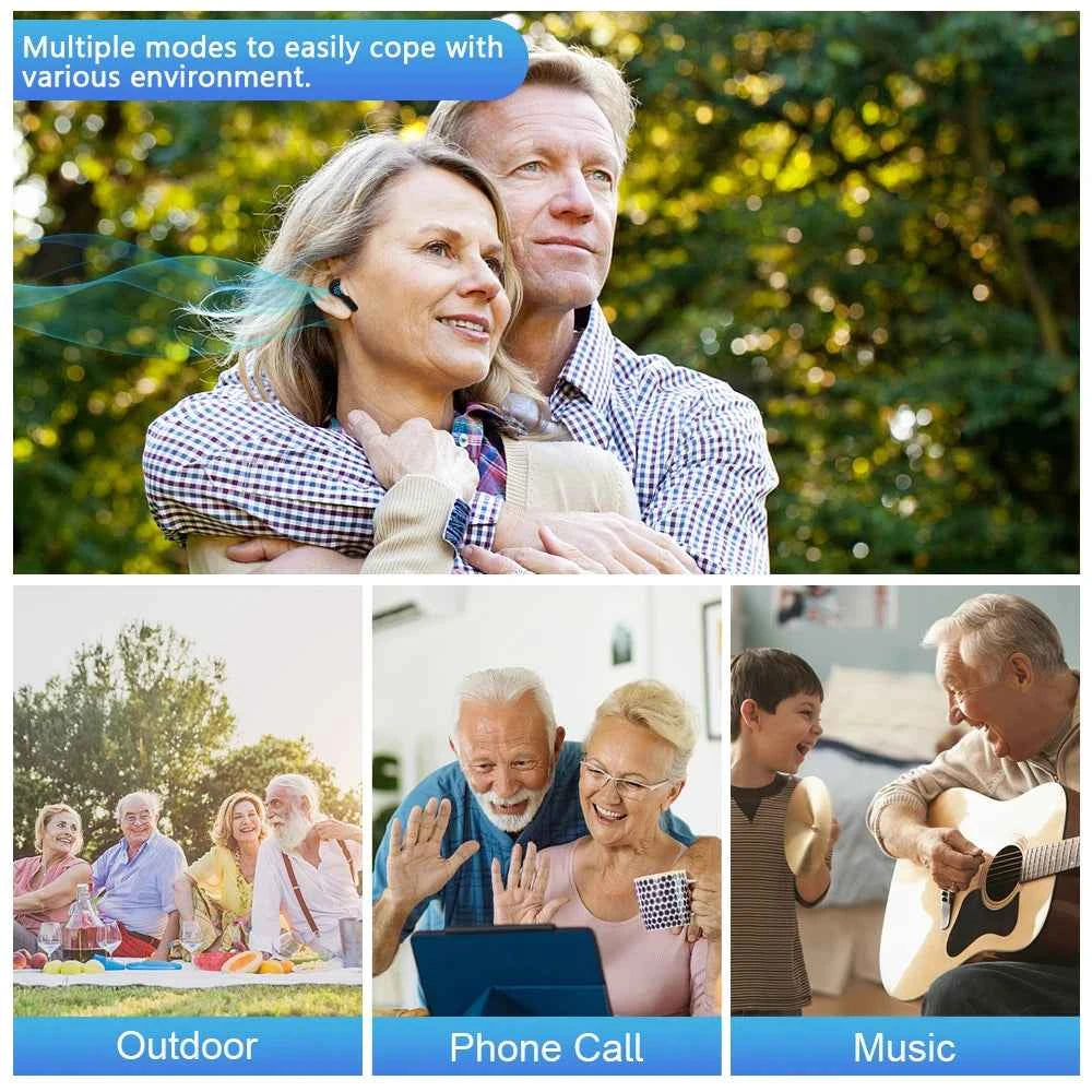 HearingPro Bluetooth Hearing Aids - 12 Channels, APP Control, Noise Reduction for Seniors