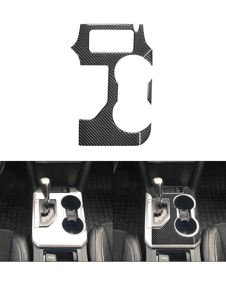Carbon Fiber Material Black Stickers Cover Trim For Toyota Camry 2012 2013 2014 Car Interior Decorative Accessories
