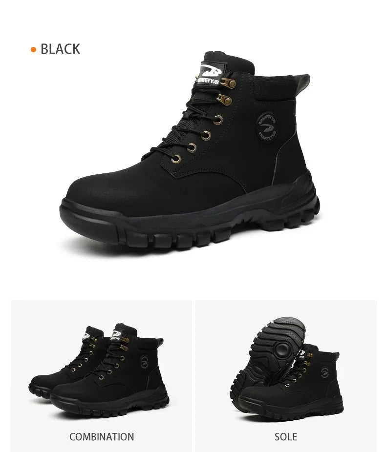 Waterproof Work Safety Shoes Men Boots Anti-smash Sneakers Steel Toe Electric Welding Boots Indestructible Male Footwear The jack market .AU The jack market .AU Step Up Your Style: Trendy Shoes for Every Occasion! $ 100 14:4602#Black;200000124:200000337