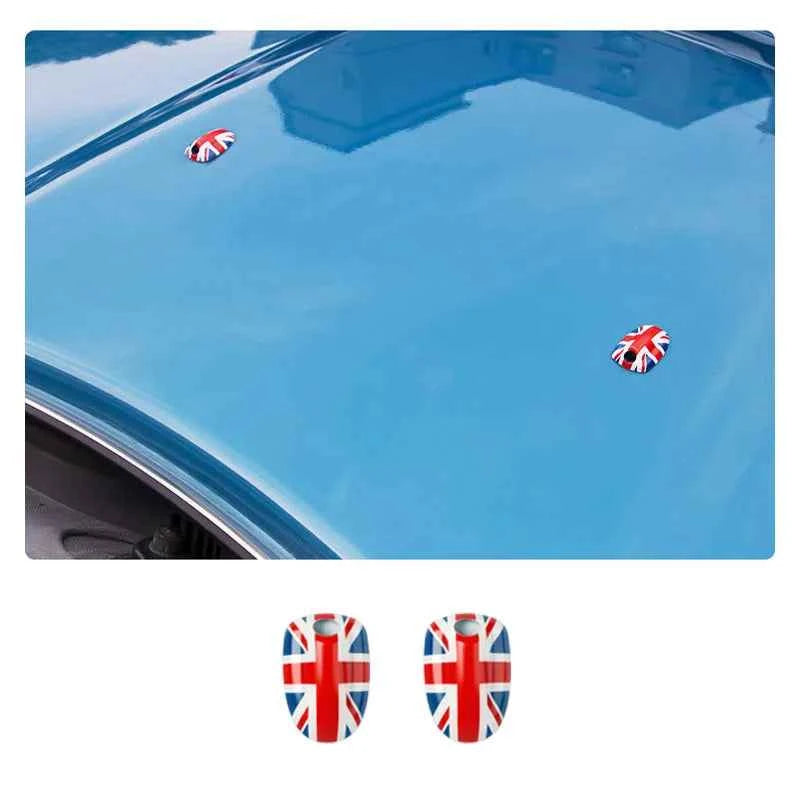 Union Jack Car Wiper Water Spray Nozzle Cover For MINI Cooper S One Countryman Clubman F54 F55 F57 F56 F60 2015-2022 Accessories