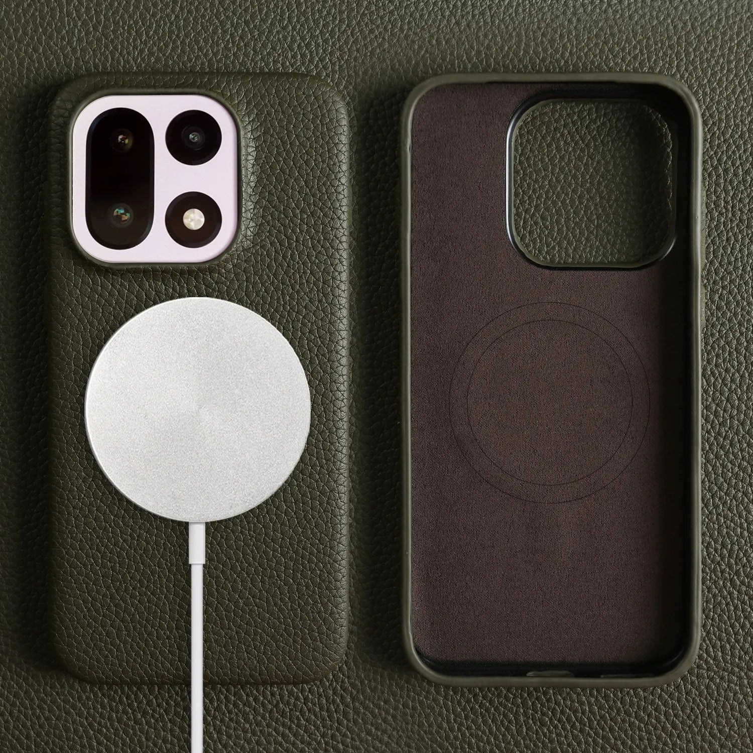 For Oneplus 15 Case 13R 12 10R 8Pro 7T 9R 7TPro Case Luxury Genuine Leather Cases For Magsafe Oneplus Phone Cover Magnetic Coque