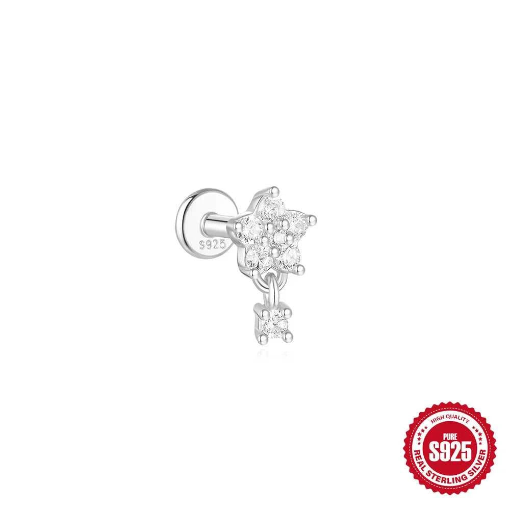 AIDE 925 Sterling Silver 1Pc Mini Shiny Heart/WaterDrop For Women Cartilage Piercing Earring INS Classic Pendant Tassel Gifts The jack market .AU The jack market .AU Jewellery & Chains $ 54 200000226:200006154#26;200001034:361180#1 piece