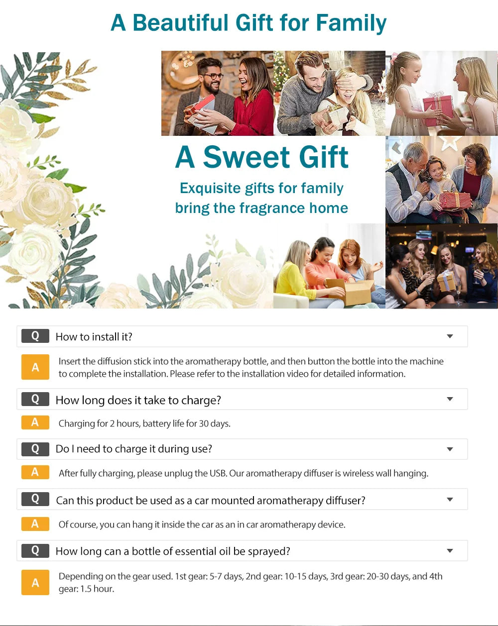 Automatic aromatherapy diffuser for eliminating odors, suitable for household use, with essential oil for air freshening. - Jack market 1988Jack Market 1988