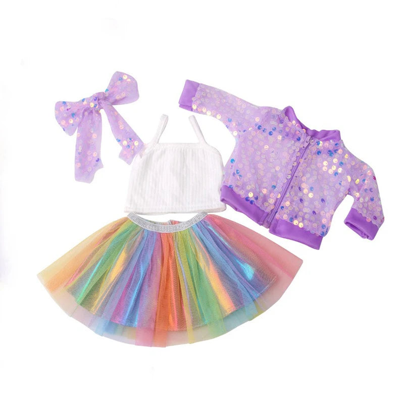 Nenuco 17-Inch Baby Doll Dress - Festive Christmas Tree Design with Red & Green Skirt for 40cm Dolls