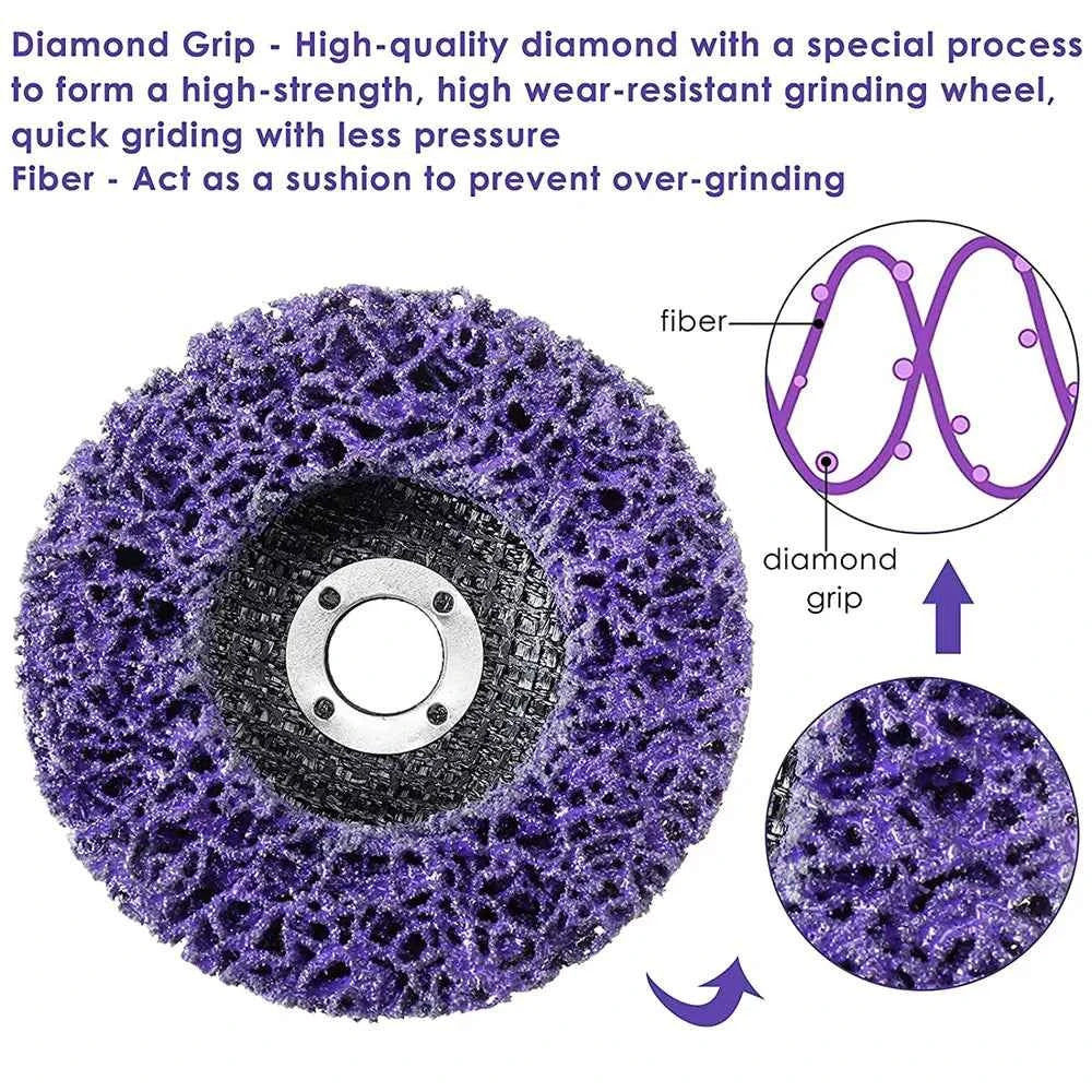 Diamond Grinding Wheel Flap Disc Abrasive Tool Poly Strip Disc Abrasive Wheel Paint Rust Remover for Angle Grinder 100/115/125mm