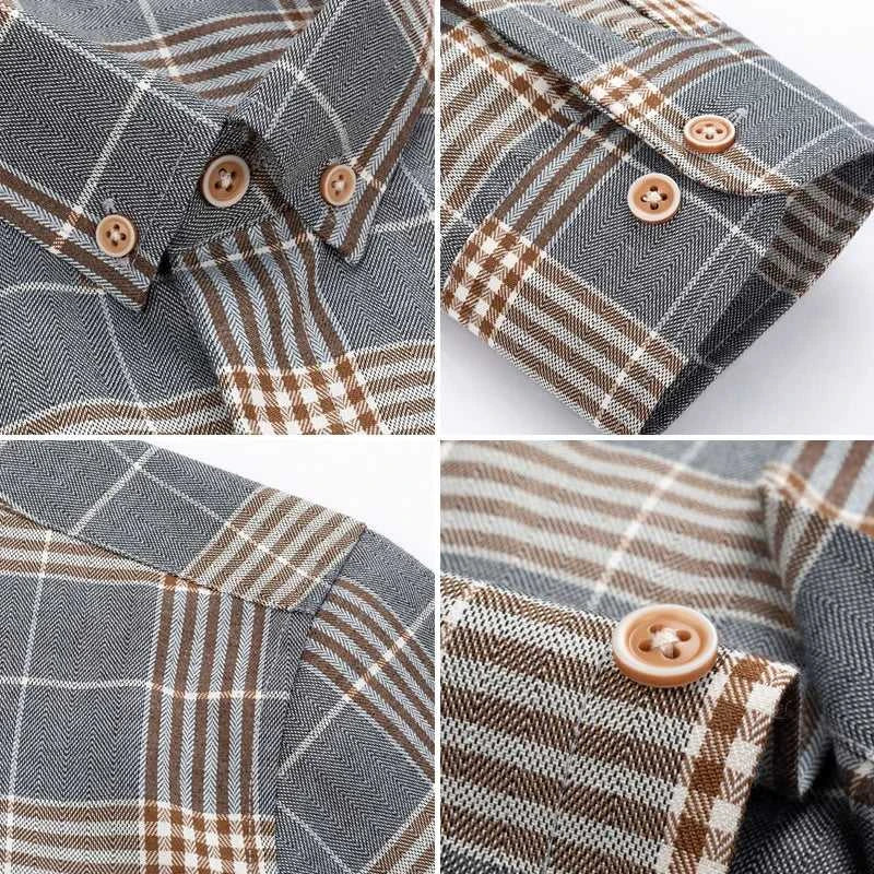 2023 Spring and Autumn New Classic Fashion Trend Plaid Shirt Men's Casual Comfortable Breathable Large Size Long-Sleeved Shirt The jack market .AU The jack market .AU Men Fashion $ 46 14:173#777;5:100014065#XL 175CM 65-73KG