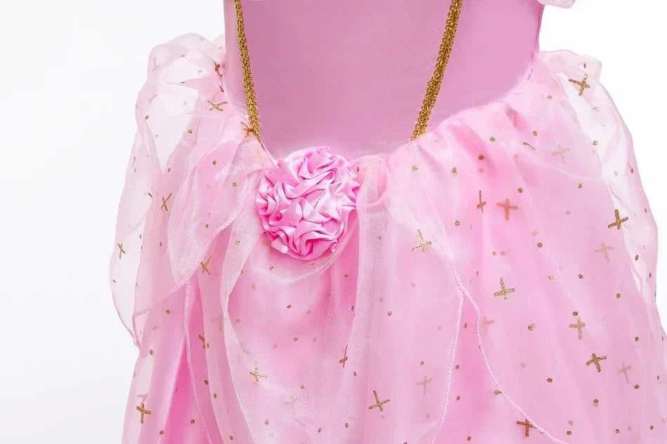 Kid Princess Pink Dress Girl Summer Fancy Party Clothes Children Sleeping Beauty Flower Dresses Christmas Carnival Costume Cloth The jack market .AU The jack market .AU Mum & Kids: Essential Products for Every Family $ 49 14:200001438#Aurora03;200000463:200661901#6-7T (Size 140)