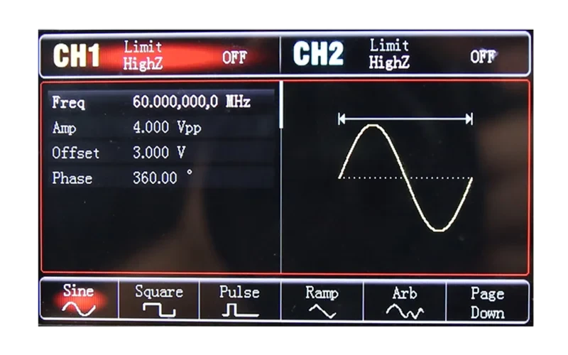 UNI-T Portable Dual Channel Signal Generator - 30MHz/60MHz Arbitrary Waveform Creator