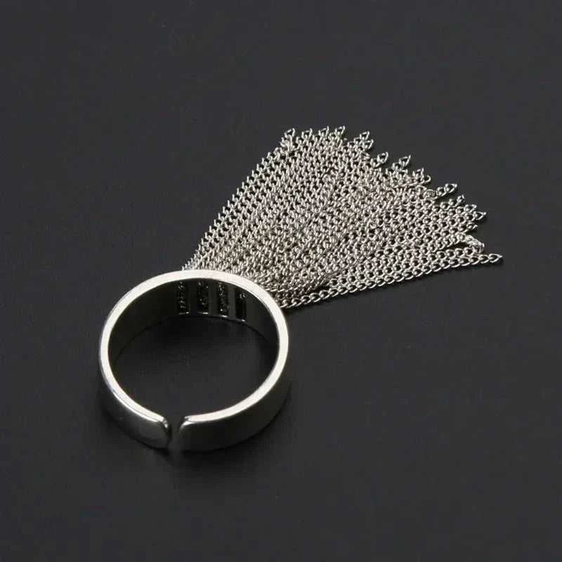 Vintage Stainless Steel Tassel Chain Ring for Women Trendy Elegant Charm Creative Unique Design Personality Ring Party Jewelry The jack market .AU The jack market .AU Jewellery & Chains $ 51 200000783:350853