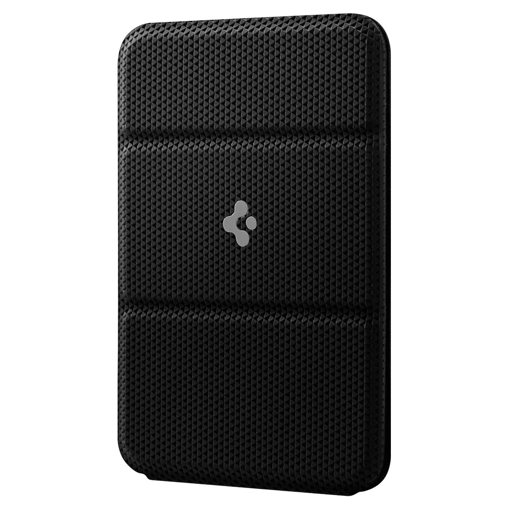 Spigen Magnetic Wallet Card Holder for MagSafe with Kickstand - Sleek Black Design