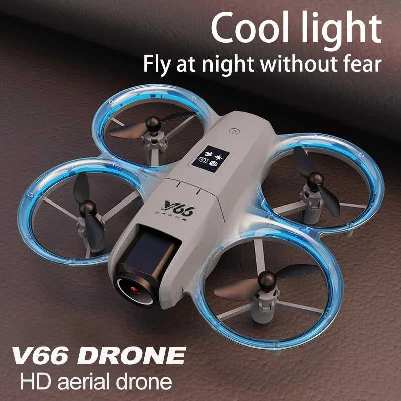 V66 Mini Drone 4K Profesional Dual Camera Headless Mode Obstacle Avoidance WiFi FPV Dron 360° Flip RC Quadcopter Toys for Kids The jack market .AU The jack market .AU Drones $ 85 14:10#Grayish White