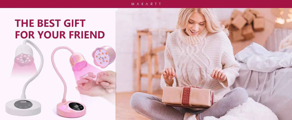 Makartt Mini UV LED Nail Lamp - Rechargeable & Fast-Curing Gooseneck Design for Perfect Gel Nails at Home