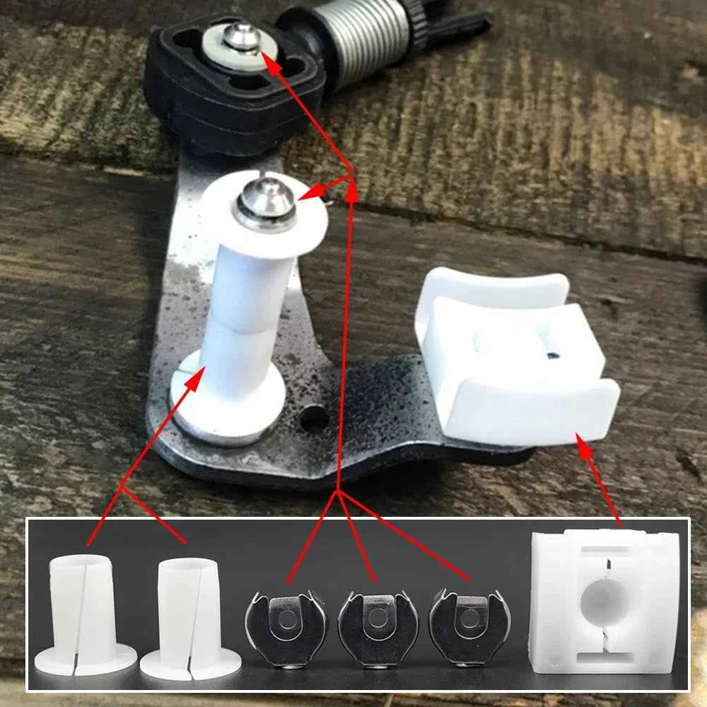 For SEAT Ibiza 6L 2002 - 2009 Gear Selector Wiring Lock Washer Shift Relay Lever Slide Bushing Kit Sliding Shoe Bearing Socket