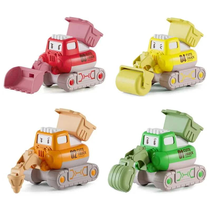 Baby Cartoon Toy Car Mini Press Go Vehicles Inertia Pull Back Cars Montessori Early Education Crawling Toys for Toddlers Boys The jack market .AU The jack market .AU Little Wonders $ 50 14:29#Pile driver