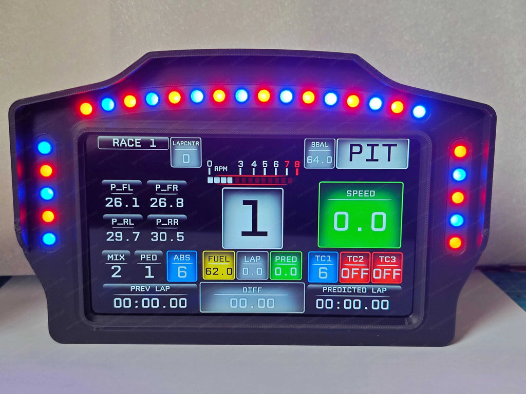 PC Simracing Games 7 inch Multi-functional Instrument Speed Display Dashboard for MOZA FANATEC Simagic Logitech G29 Accessories The jack market .AU The jack market .AU Accessories Electronics $ 217 14:193#WK 7inch Meter