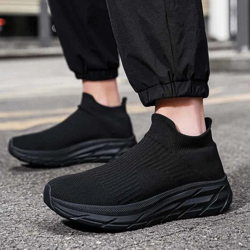 MAEDEF Men's Running Shoes Lightweight Breathable Mesh Elastic Comfortable Durable Fashion Casual Hot Selling Sports Sneakers The jack market .AU The jack market .AU Step Up Your Style: Trendy Shoes for Every Occasion! $ 78 14:173#All Black;200000124:3116