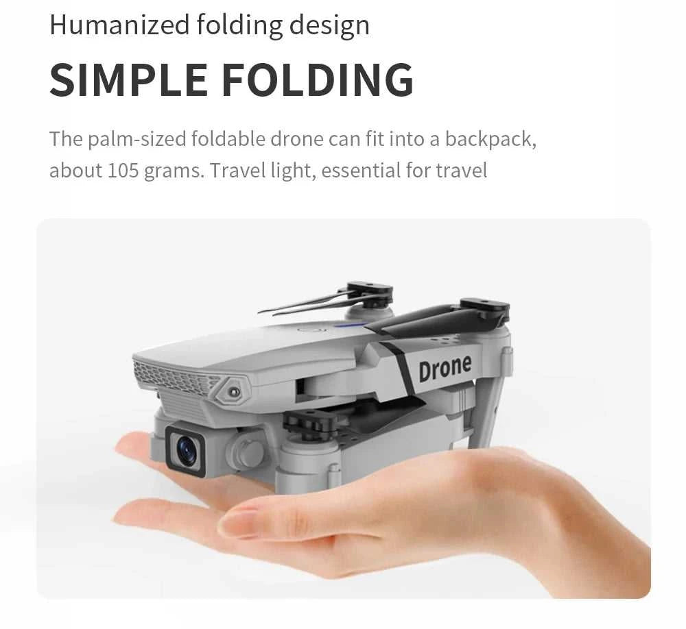 Lenovo New Drone E88 Pro RC 20000M Quadcopter Drone FPV WiFi Foldable With Mod Altitude Resistance 8K Camera Wide-angle Shootin The jack market .AU The jack market .AU Drones $ 78 14:29#B-no-Cam