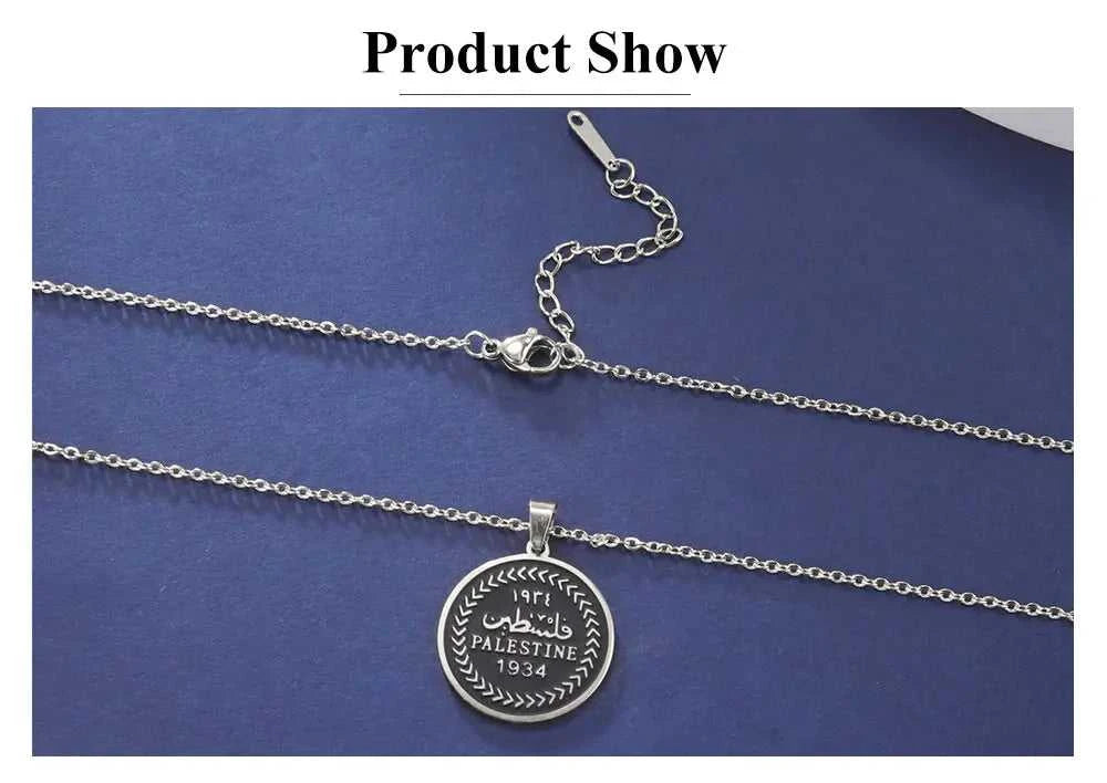 Cazador Vintage Palestine Women's Necklace Men Pendant Choker Necklace Mother Gift Stainless Steel Jewelry 2024 Wholesale The jack market .AU The jack market .AU Jewellery & Chains $ 48 200001034:2604813136#Rose Gold Color