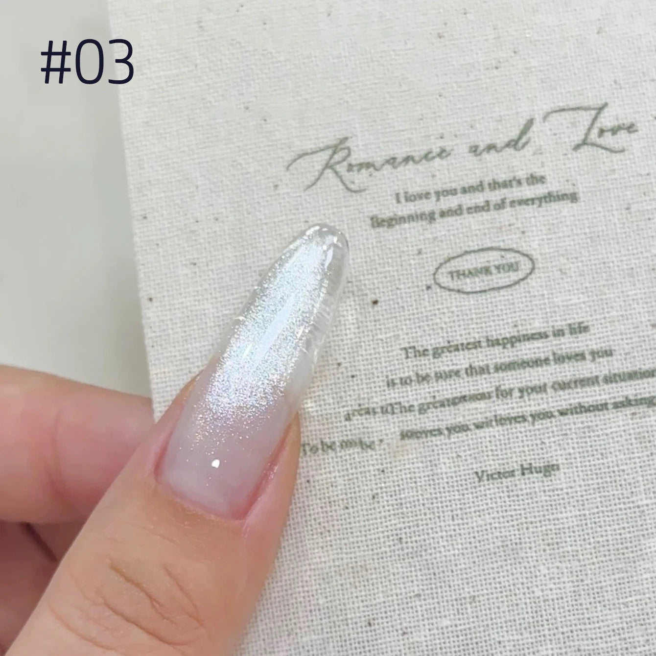 10ML 1-8pcs 2026 New Style Clear Universal White Glass Beads Cat Eye Magnet Gel Nail Polish Suitable For Toe Nails White Nails